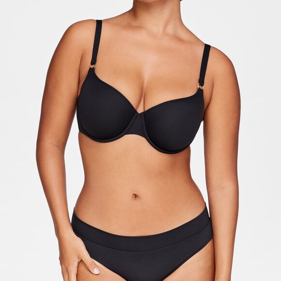 ThirdLove Swim Demi Cup Bikini Top Size 34A½black / 34A½ - Picture 2 of 3